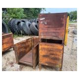 Five Steel Storage Containers