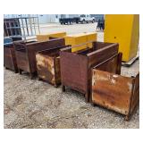 Five Steel Storage Containers