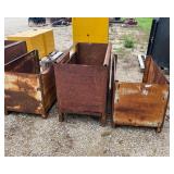 Five Steel Storage Containers