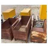 Five Steel Storage Containers