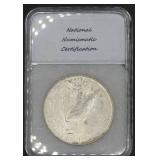 1923 Peace Silver Dollar - MS 65 - National Numismatic Certification