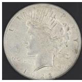 1922 S Peace Silver Dollar - AU