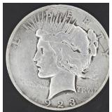 1923 D Peace Silver Dollar - XF