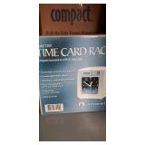 (3) Compact Tissue Dispensers In Box, & Time Card Rack Model# 120R in Box