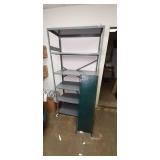 Metal Shelf 36" X 18" X 75"  & Additional Pegboard Display Section *Contents Not Included*...