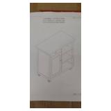Red Kitchen Cart *Unassembled* *Missing Hardware*