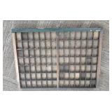 Vintage Printers Box, Letter Tray W...