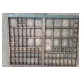 Vintage Printers Box, Letter Tray W...