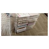 (2) 12" X 12" Free Standing 24 Slot Stackable Wire Display Stand *Contents Not Included*