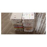 (2) 12" X 12" Free Standing 24 Slot Stackable Wire Display Stand *Contents Not Included*