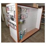 Double Sided Slatwall Display Shelf...