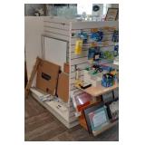 Double Sided Slatwall Panel Board Display Shelving Unit 48" x 30" x 54" *Contents Not Included* *Buyer Responsible For Removal*