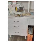 Large 2 Section Vintage Painted Whi...