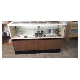 Sales Display Counter With Glass To...