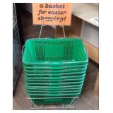 Metal Shopping Basket Stand Full of...