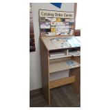 Wood Podium Style Stand with Attach...