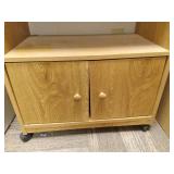 Storage TV Stand on Wheels 25" x 14...