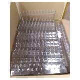Display Dynamics 12" x 12" Clear Plastic Pegboard Display Shelf (25 pcs)