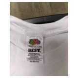 Rubbermaid 18 Gallon Tote Full of White & Black T-Shirts in Various Sizes *See Photos*