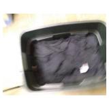 Rubbermaid 18 Gallon Tote Full of White & Black T-Shirts in Various Sizes *See Photos*