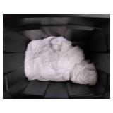 Rubbermaid 18 Gallon Tote Full of White & Black T-Shirts in Various Sizes *See Photos*