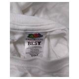 Rubbermaid 18 Gallon Tote Full of White & Black T-Shirts in Various Sizes *See Photos*