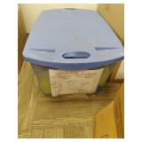 28.8 Gallon Tote With Lid Full of New T-Shirts *Various Sizes & Colors* *See Photos*