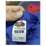 28.8 Gallon Tote With Lid Full of New T-Shirts *Various Sizes & Colors* *See Photos*