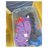28.8 Gallon Tote With Lid Full of New T-Shirts *Various Sizes & Colors* *See Photos*