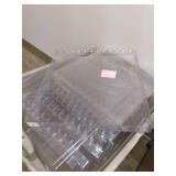 Display Dynamics 12" x 12" Clear Plastic Pegboard Display Shelf (25 pcs)
