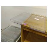 Display Dynamics 12" x 12" Clear Plastic Pegboard Display Shelf (25 pcs)