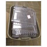 Display Dynamics 12" x 12" Clear Plastic Pegboard Display Shelf (25 pcs)