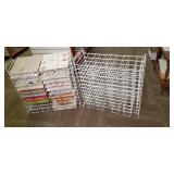 (2) 12" X 12" Free Standing 24 Slot Stackable Wire Display Stand *Contents Not Included*
