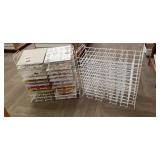 (2) 12" X 12" Free Standing 24 Slot Stackable Wire Display Stand *Contents Not Included*