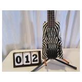 Zebra Motif Electric Bass Guitar