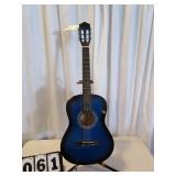 Blue Acoustic Guitar