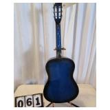 Blue Acoustic Guitar