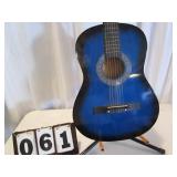 Blue Acoustic Guitar