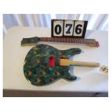 Unfinished Custom Guitar - Peacock Motif