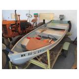 Boat, Motor and Homeade Trailer