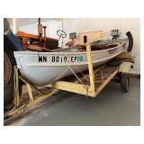 Boat, Motor and Homeade Trailer