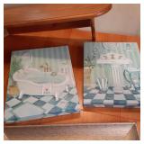 Lot of home decor such as table nik...