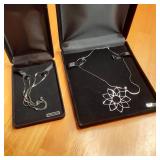 Set of 2 Sterling silver necklaces....