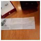 Lot containing earrings. One box is...