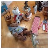 Home decor lot with a Log cabin sha...