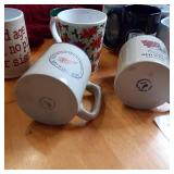Large lot of ceramic coffee mugs in...