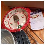 Large Kitchen and glassware lot. Br...