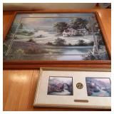 Large framed Countryside scenery pi...
