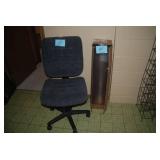 office chair and floor mat...
