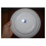 (3) plates. (2) crocks, (3) vintage...